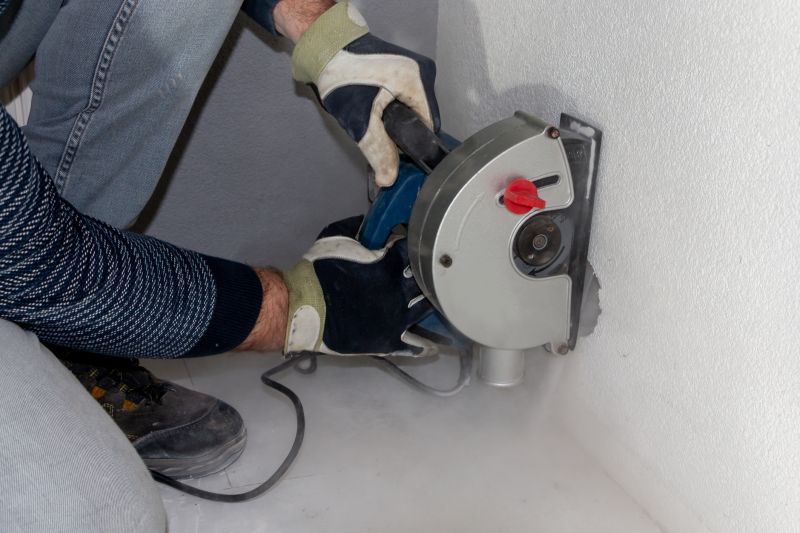 Wall Sawing in Progress